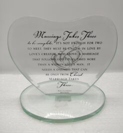 MARRIAGE TAKES THREE GLASS INSPIRATIONS