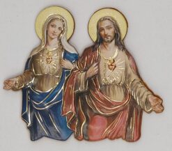 15C57 MAGNET SACRED HEARTH OF JESUS & MA