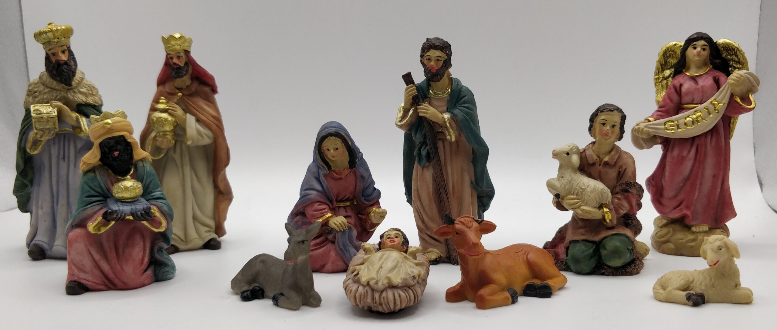 SET 3 NATIVITY 11PCS 10CM