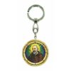 0842PCSP  WOODEN KEYCHAIN PADRE PIO