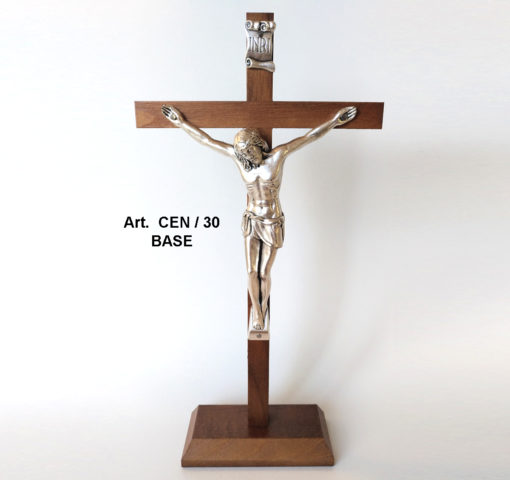CEN30BASE WOODEN CROSS +BASE &METAL CRUC