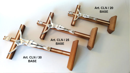 CLN20BASE CROCE NOCE/BIANCO 11X22CM+BASE