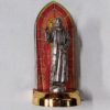MINI STATUE METAL W STAINED GLASS