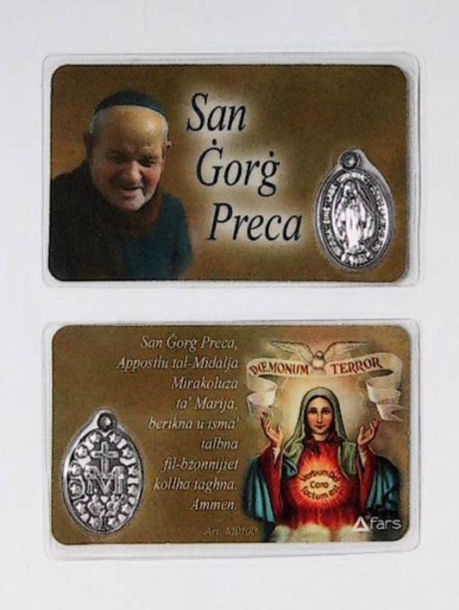 M0100SGP MINI CARD ST. GORG PRECA W MEDA