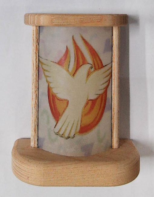 QLED1CRS203 -WOODEN  HOLY SPIRIT LED