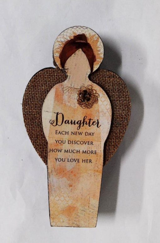 DAUGHTER EACH NEW DAY ANGEL TABLETOP PLA