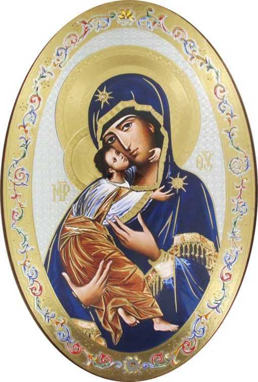 151703TE OVAL MADONNA TENEREZZA WOOD PLA