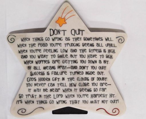 DON'T QUIT STAR FRAME