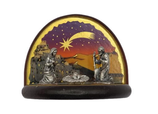 P60 - PRESEPE 10X8CM CON STST DI ARG