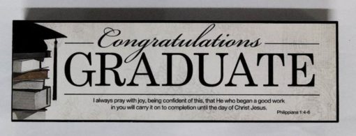 GRADUATION WOOD TABLETOP PLAQUE
