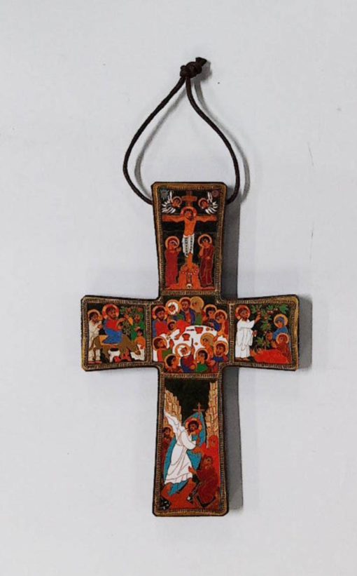 1567D2PA CROSS PASSION WOOD 9X13CM