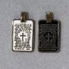 3190PABRW PENDENT OUR FATHER BRONZE WHIT