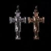 EF3611 SILVER/GOLD CROSS PENDANT