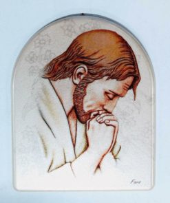 2949G31 PRAYING JESUS FRAME PERLATO