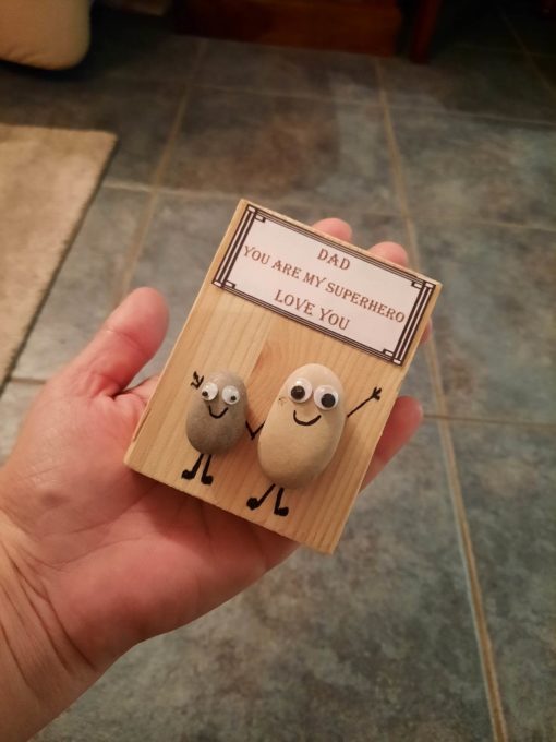 FATHER'S DAY WOODEN BLOCK LARGE