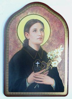 S6SGE ST. GEMMA GALGANI WOOD PLAQUE