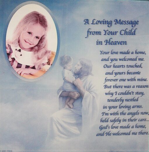 A LOVING MESSAGE GLASS FRAME