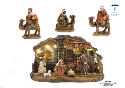 PB18546 - NATIVITY 13CM