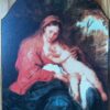 1224M290 OUR LADY W JESUS NEAR TREE