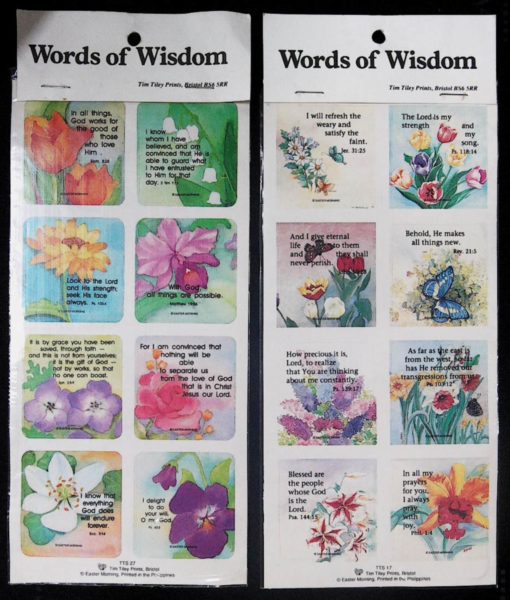 WORDS OF WISDOM STICKERS