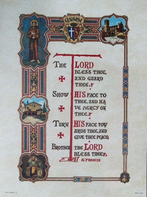 THE LORD BLESS THEE CERTIFICATE