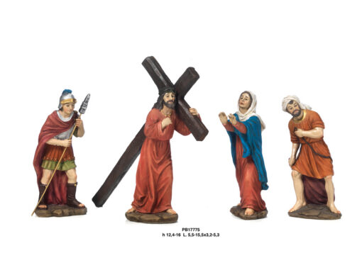 PB17775 : JESUS AT CALVARY SET 16CM