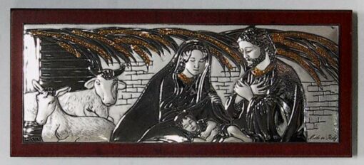 5_158_H5.5: SILVER CRIB FRAME 5.5X14.5CM