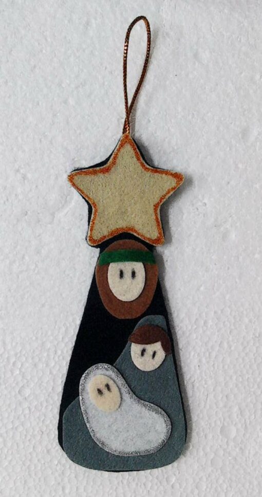 NATIVITY IN FELT STAR