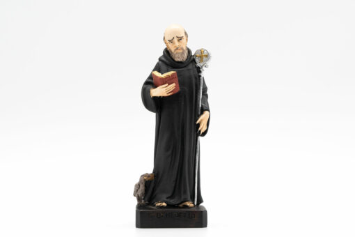 SAINT BENEDICT STATUE - 16CM - RESIN