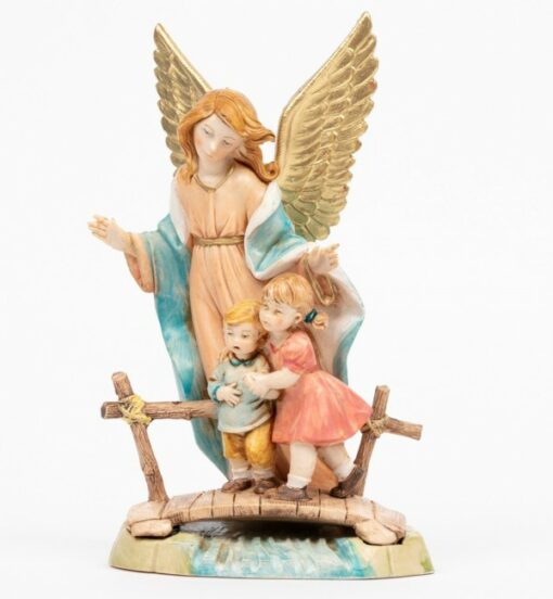 18CM GUARD. ANGEL W CHILD POCELLANA 374
