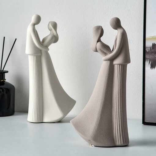 JOINED IN LOVE CERAMIC STATUE - Image 3
