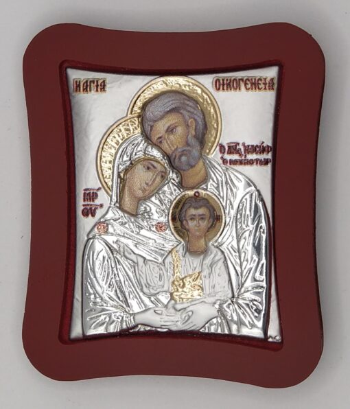 00104TBR1RWA - SACRED FAMILY SILV & WOOD