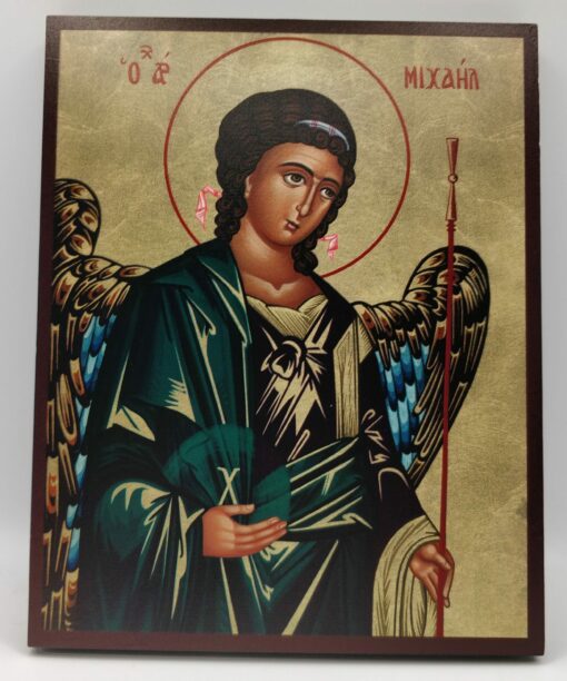 00825TBR4CVD ARC ST. MICHAEL WOOD ICON