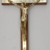 4013 - CRUCIFIX WOOD&GOLD 25CM