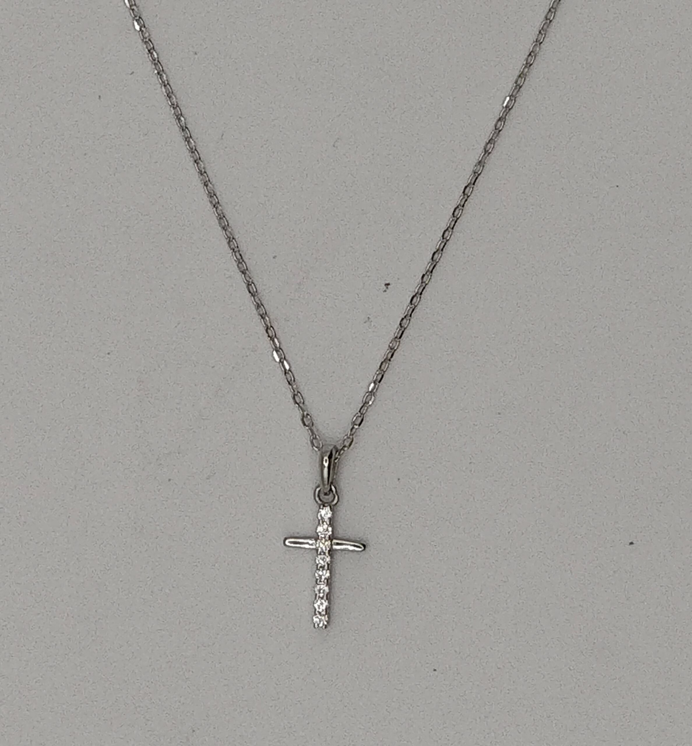 ASB9250711G - SILVER BRACETE W SILV CROS