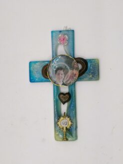 HANGING CROSS W CARLO ACUTIS PICTURE