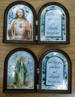 FS1132A - WOODEN DIPTICO GOD BLESS YOUR