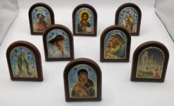 FS1211 WOODEN & SILVER FRAME W BASE