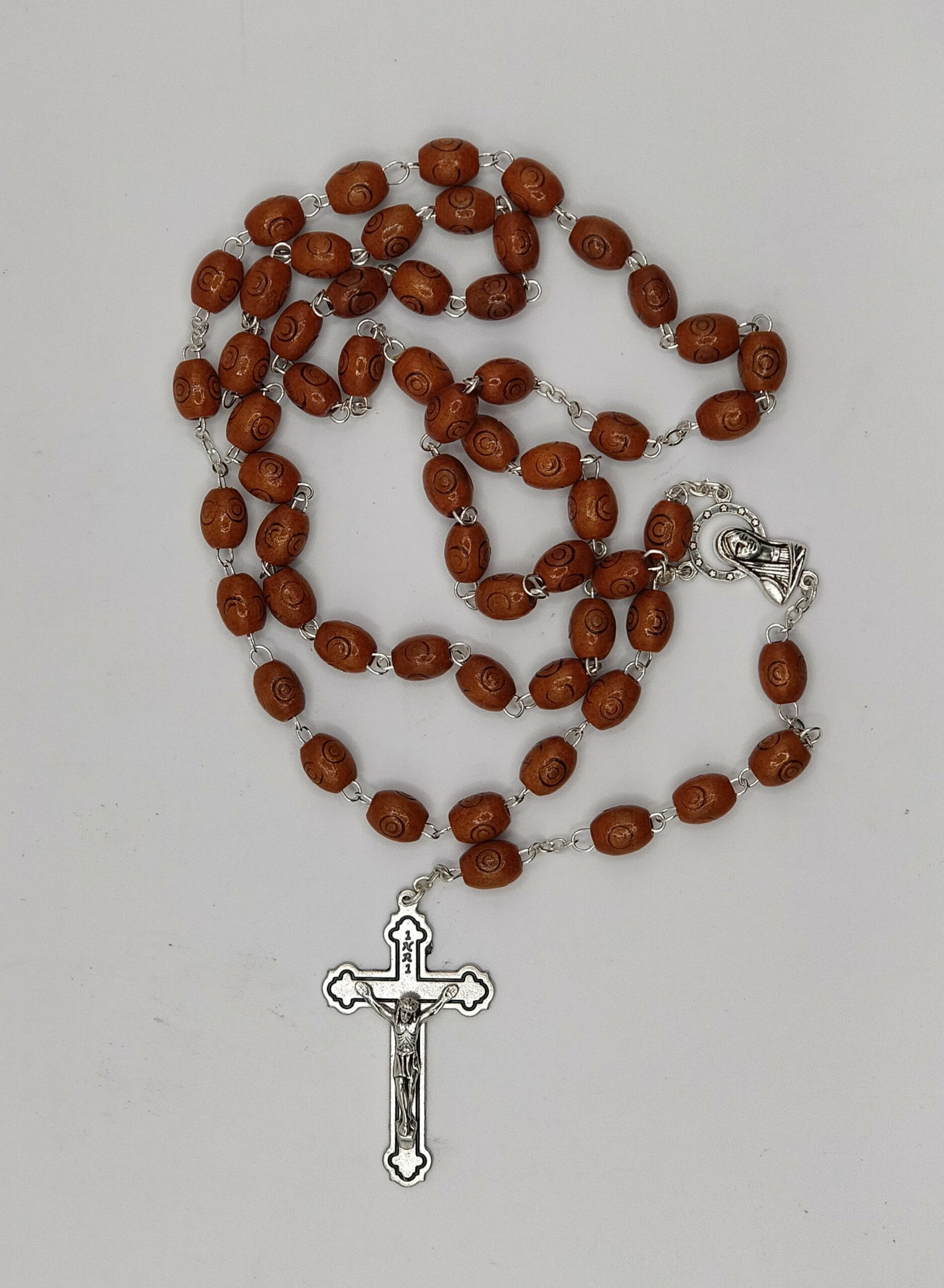 LT5830 - ROSARY W WOODEN BEADS