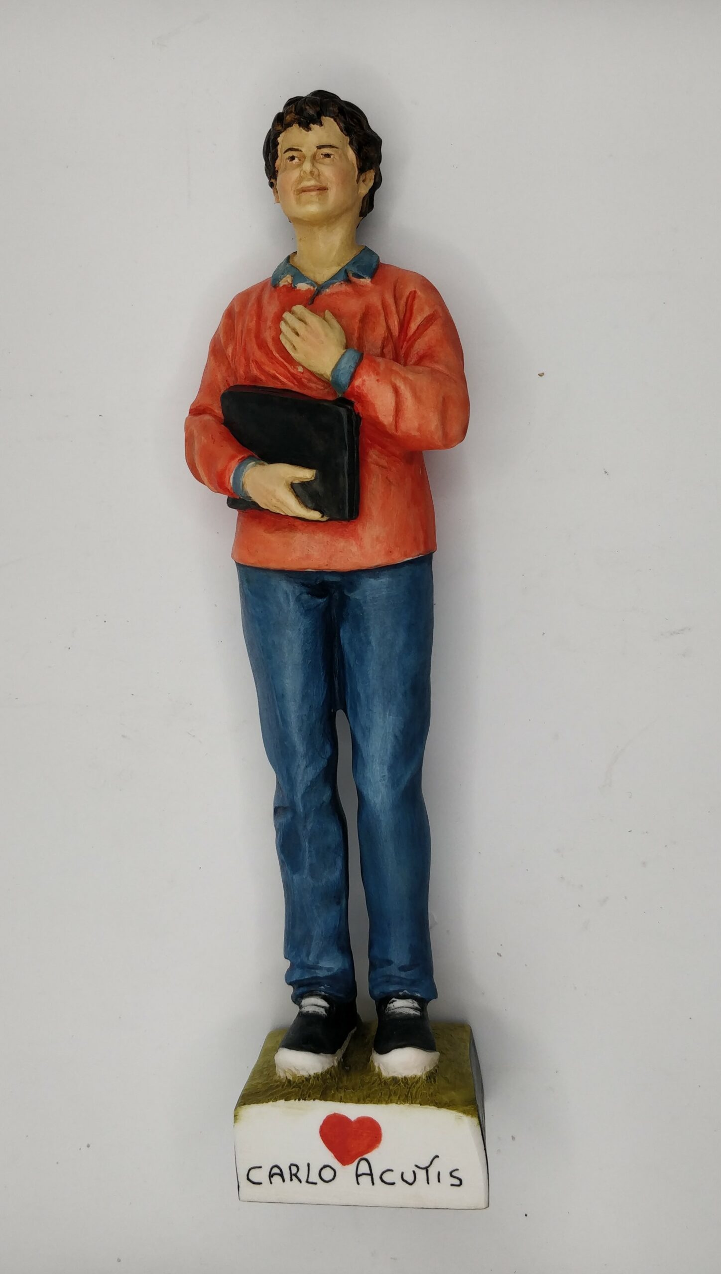 SAINT CARLO ACUTIS STATUE - RESIN 28CM