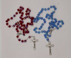 LT116_8  ROSARY BEADS W NICE BLUE BEADS