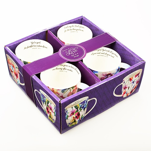 FA901D - SEEDS OF LOVE MUGS - SET OF 4