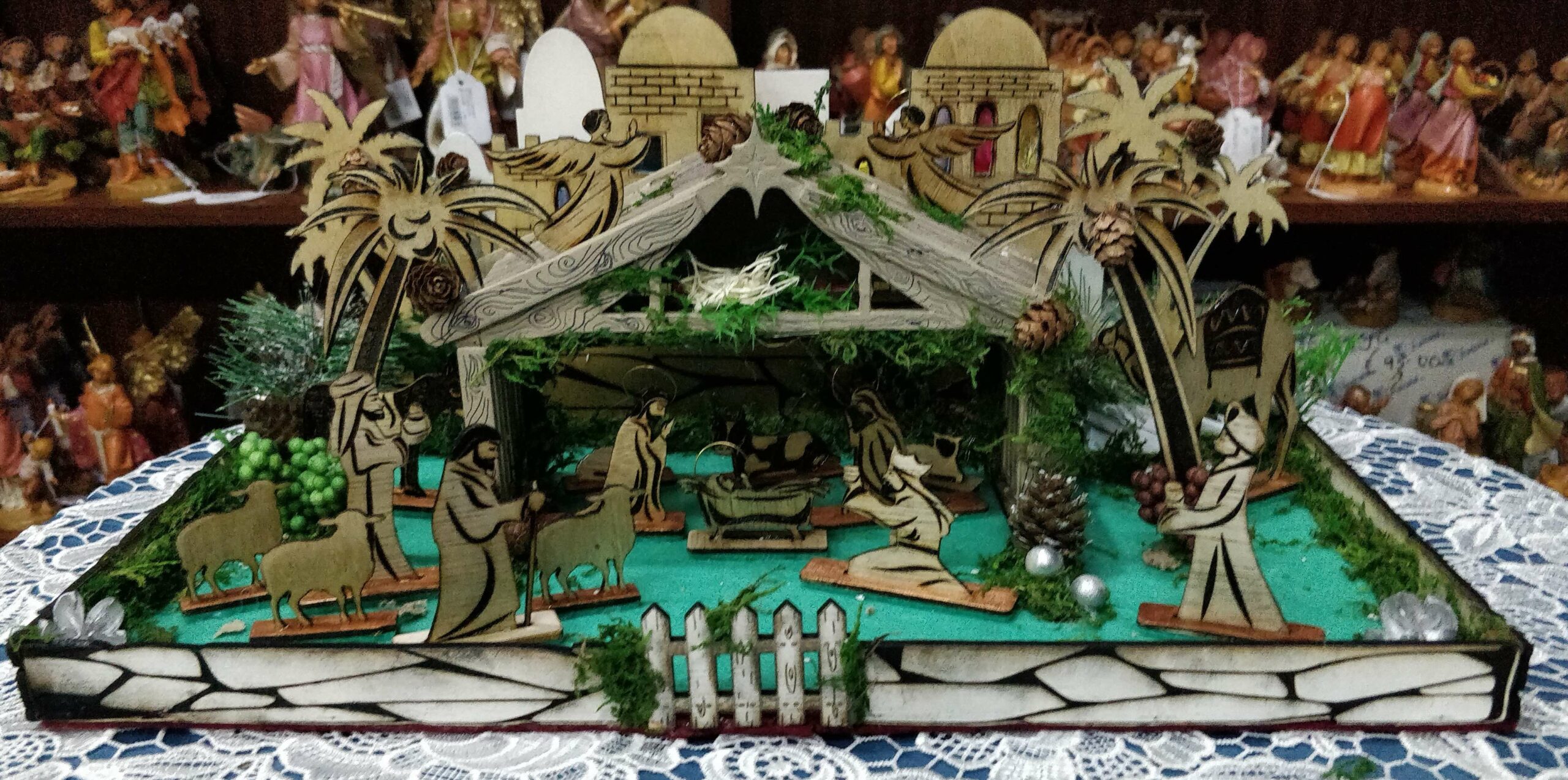 LARGE WOODEN NATIVITY
