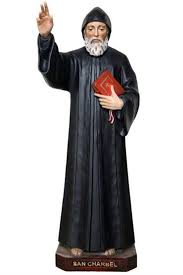 B005979 - SAINT CHARBEL STATUE 30CM RESN