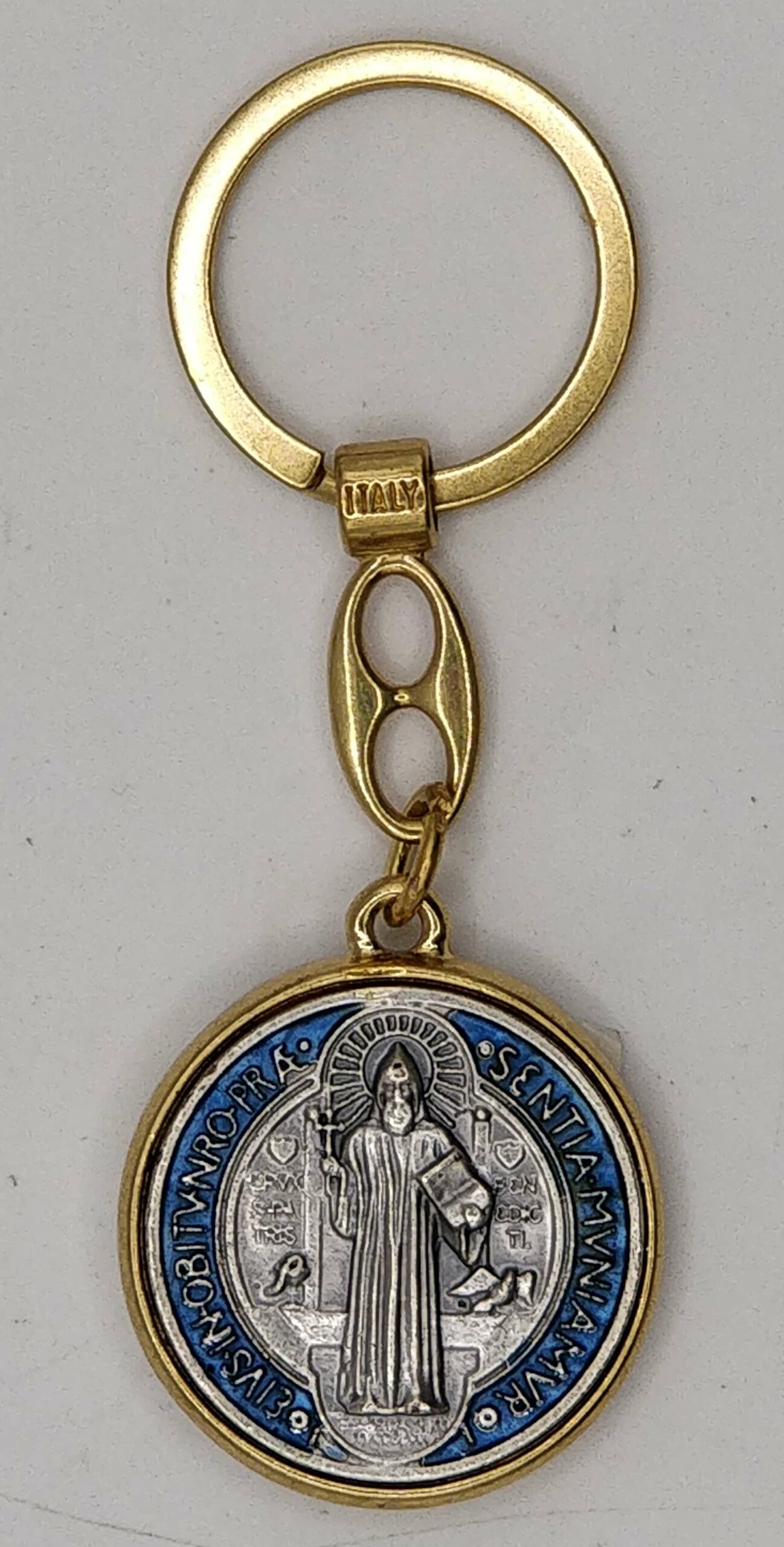 AL5293G ST. BENEDICT KEYCHAIN (GOLD)