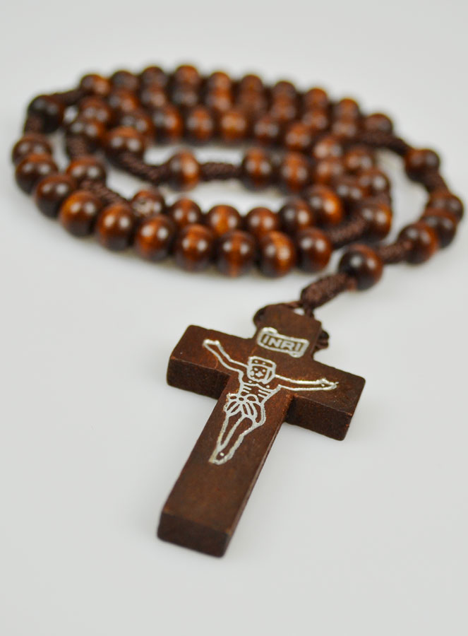 0927RSNA - ROSARIO IN LEGNO - BROWN