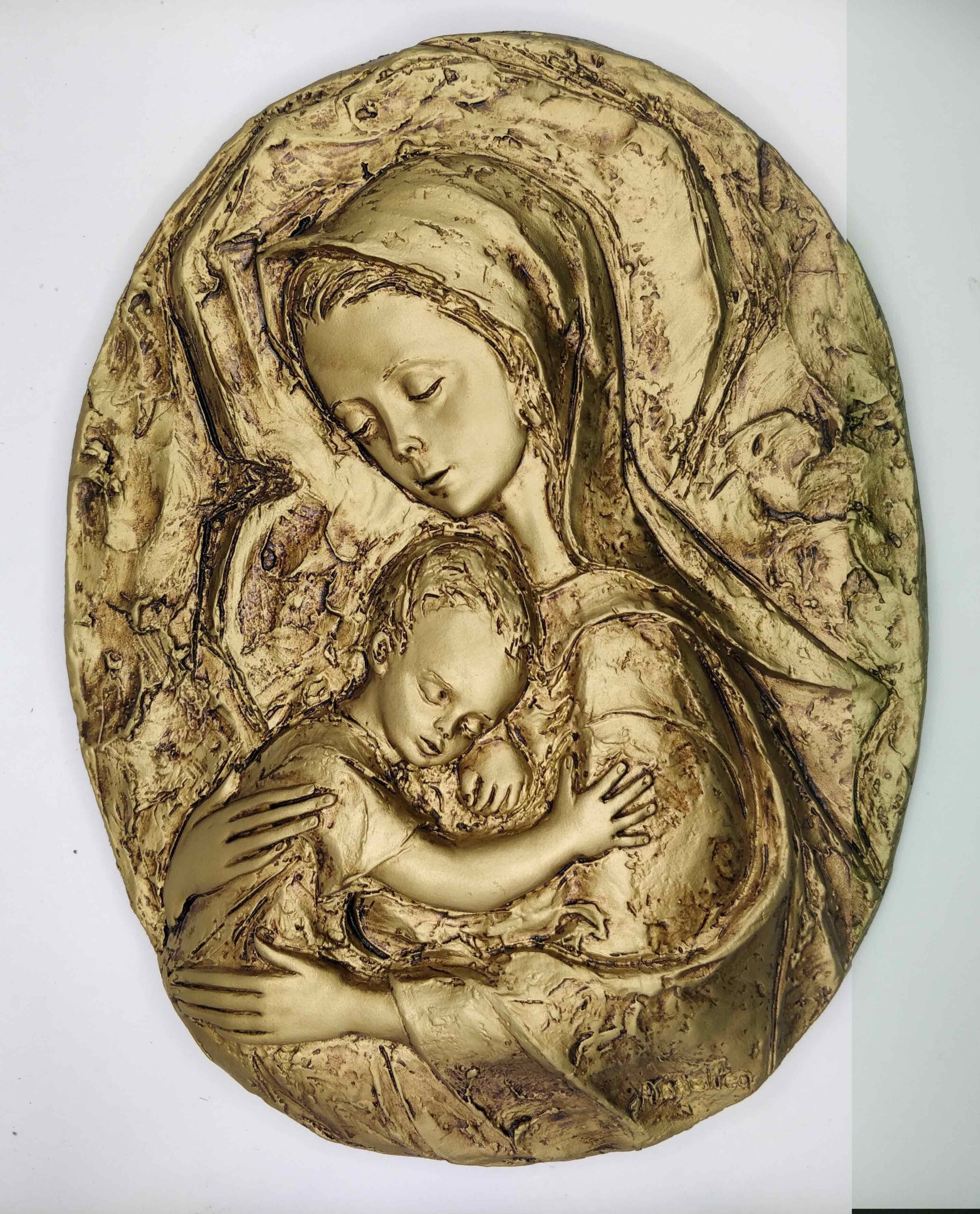 1381D3 MADONNA CON BAMBINO BASSORILIEVO
