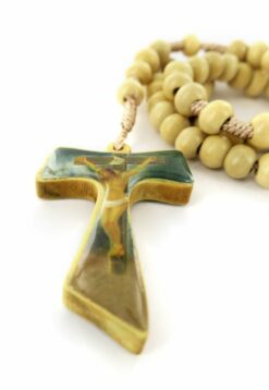0927RSTA ROSARIO IN LEGNO CON CROCE TAU