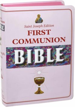 FIRST COMMUNION BIBLE -PINK COVER - GIRL