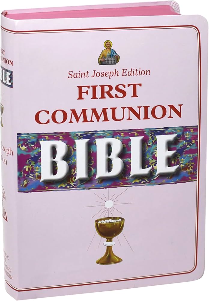 FIRST COMMUNION BIBLE -PINK COVER - GIRL
